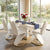 White & Gold Dining Room Table Set