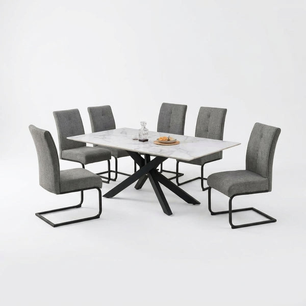 7 Pieces Artistic Dining Room Set