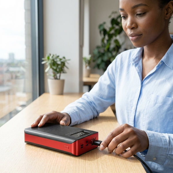 40000mAh High Capacity Triple Input 4 USB Power Bank