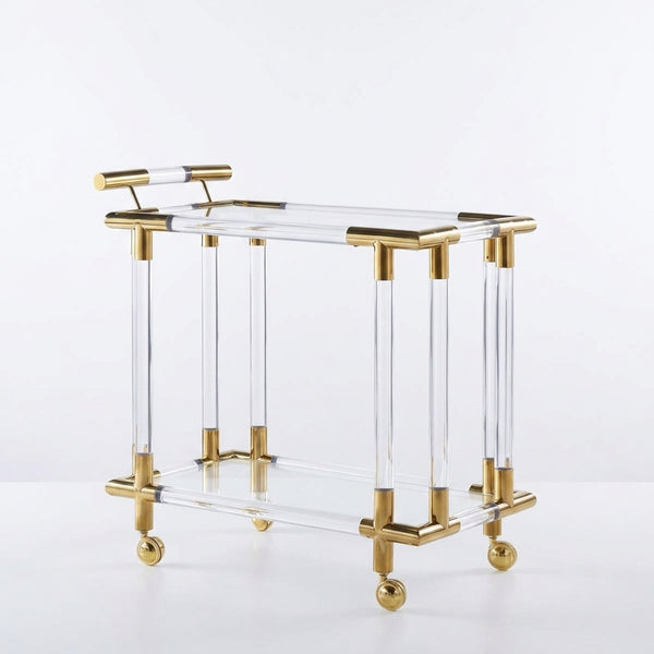 Elegant Accent Dining Cart for Serving