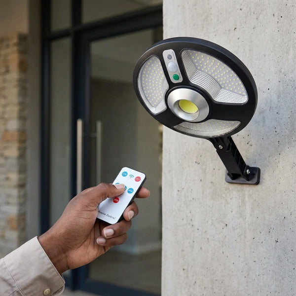 Solar Street Lamp with Remote 120 Wide Angle