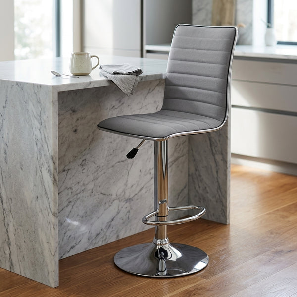 Arm-Less High Back Bar Stool (Space-Saving)