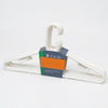 Pack of 4 White Hangers for Clothing