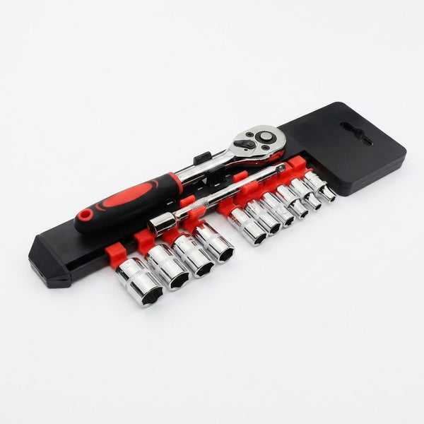 12 Piece Ratchet Socket Set 1/4
