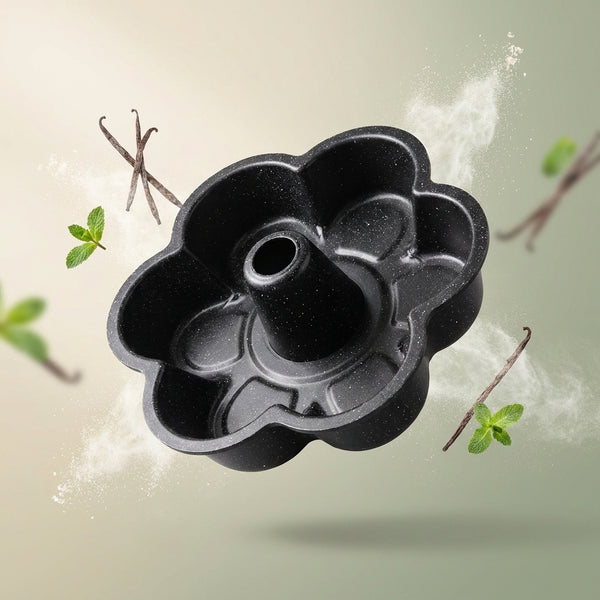 25cm Carbon Steel Flower Pattern Non-stick Cake Pan