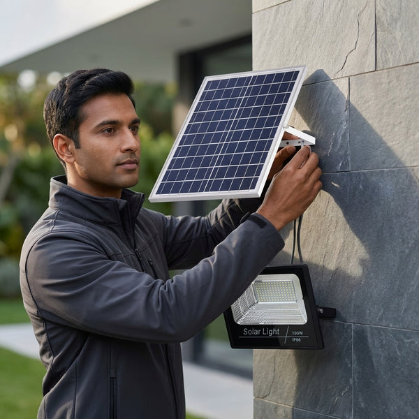 100W Solar Flood Light