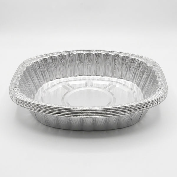 Heavy‑Duty Aluminum Foil Roasting Pan – Large Oblong Oven Tray