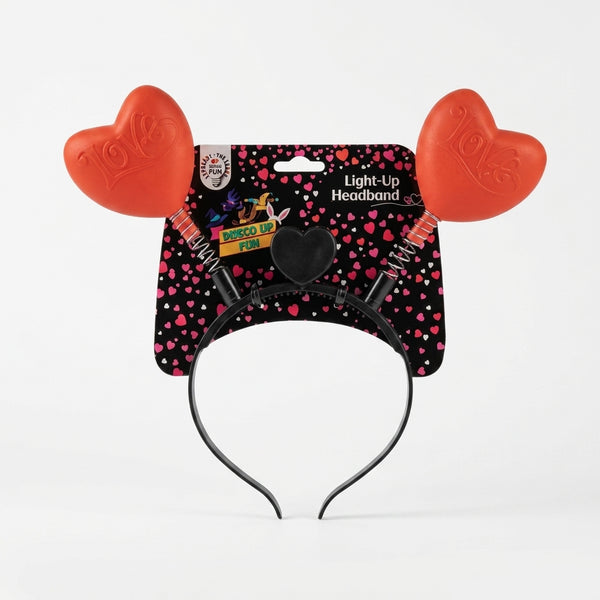 LED Heart Light-Up Dress-Up Headband