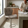 Triangle Panel Swivel Bar Stool