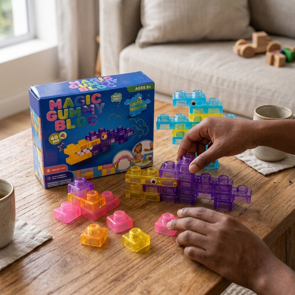 Colorful Soft Sensory Squishy Building Blocks