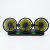 Car Cooling Fan with Dual Head Rotatable Adjustment