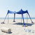 4 Person Beach Sun Shelter Tent With Sand Anchors