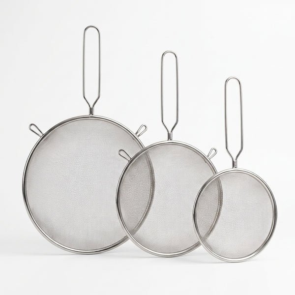 Heavy-Duty Stainless Steel Honey Filter with Ergonomic Handle