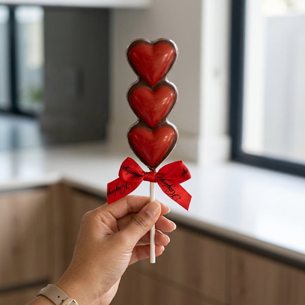 Heartfelt Chocolate Delight Three-Stack Lolly