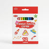 Triangular Crayon Set 12 Bright Colours