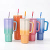 40oz Gradient Rainbow Stainless Steel Ice Tumbler