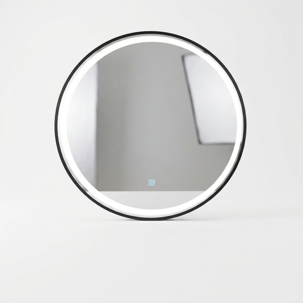 LED Circular Three Color Dimming Bathroom Mirror