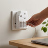 4 Way Adaptor with 3 x 2 Pin Sockets
