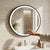 LED Circular Three Color Dimming Bathroom Mirror