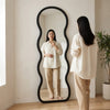 Full Length Wave Shape Bedroom Wall Mirror