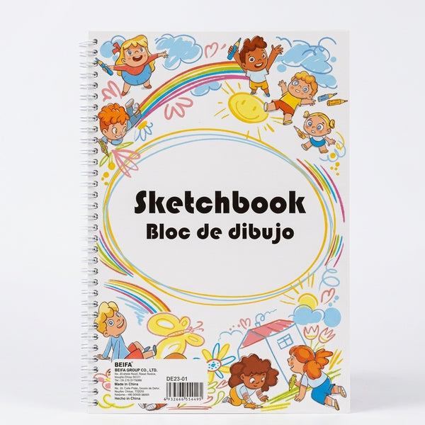 Compact Blank Sketchbook – 14.5 x 21cm, 80 Sheets
