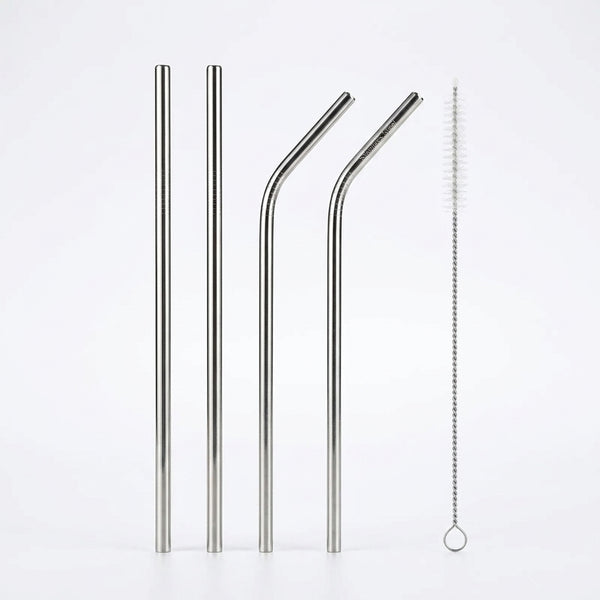 Stainless Steel Reusable Straw Set