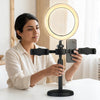 6 Inch LED Selfie Ring Light with Dual Phone Stand