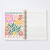 Floral-Themed Spiral Notebook