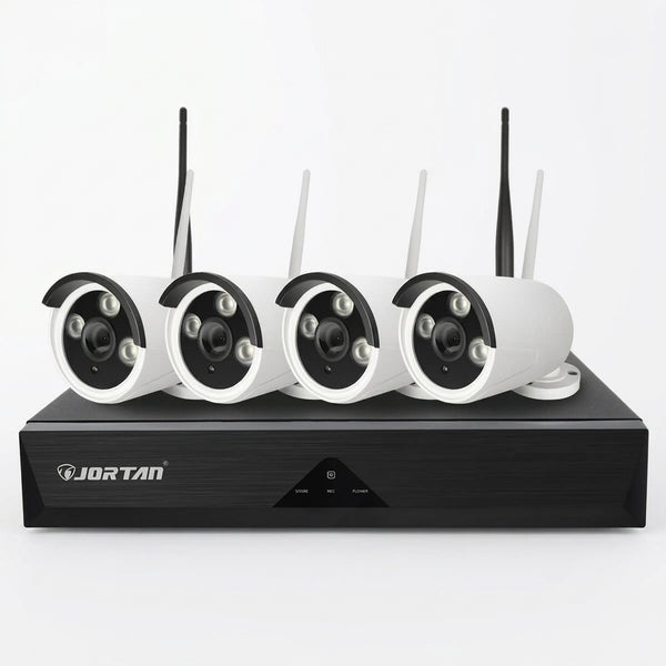 4 Channel 4 Ways Wireless CCTV Camera Surveillance Kit
