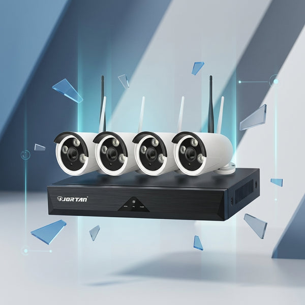 4 Channel 4 Ways Wireless CCTV Camera Surveillance Kit