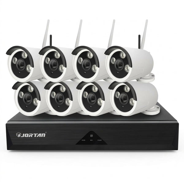 8 Channel 8 Way Wireless CCTV Camera Surveillance Kit