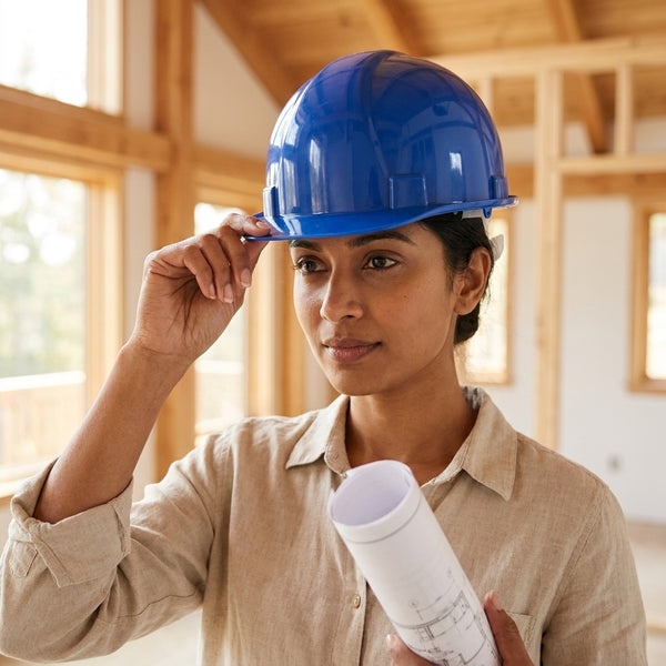 Protective PE Plastic Construction Safety Helmet