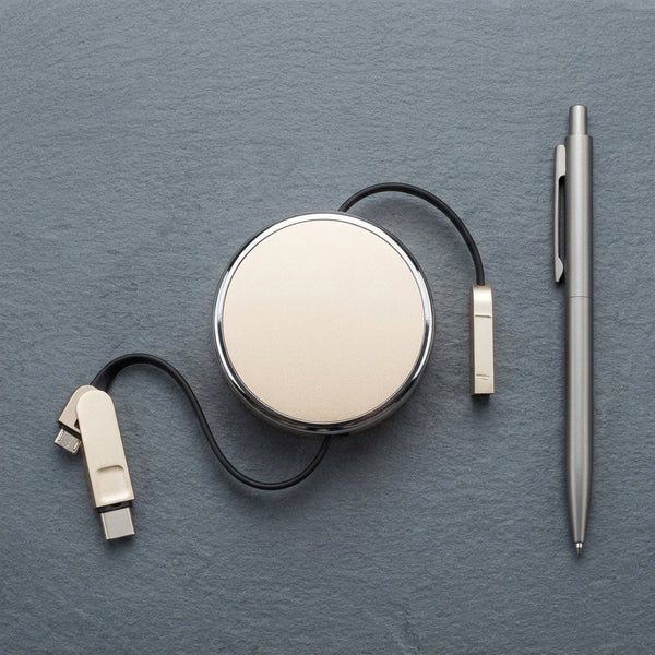Retractable 2 In 1 Cable (Dual Connector)