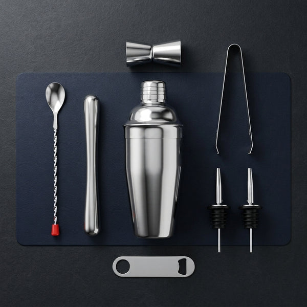 8 Piece Cocktail Shaker Set for Mixing Drinks