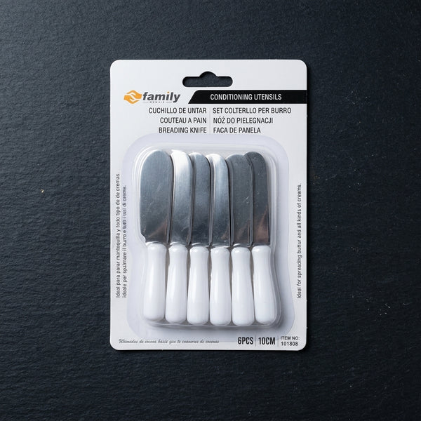 6-Piece Stainless Steel Butter Spreader Knife Set
