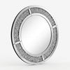 Round Crushed Crystal Wall Mirror