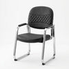 Black Quilted Visitor Office Chair