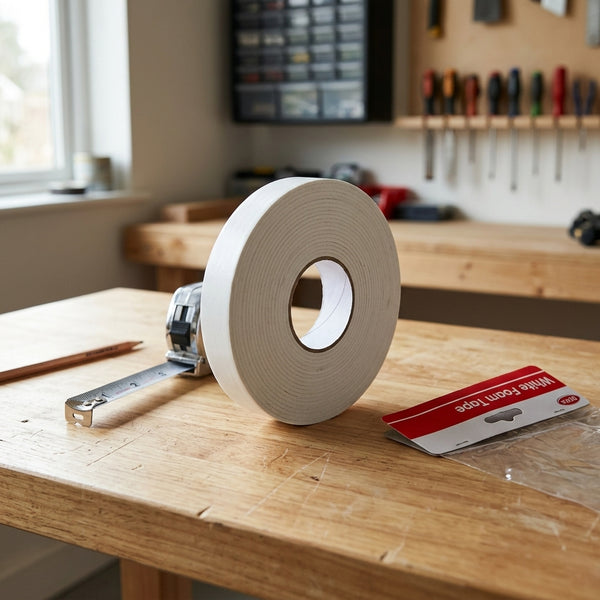 White Foam Tape – 12mm × 5M × 2mm