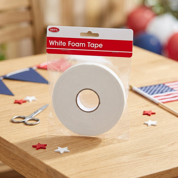 White Foam Tape – 12mm × 5M × 2mm