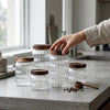 3 Pack Glass Storage Jars
