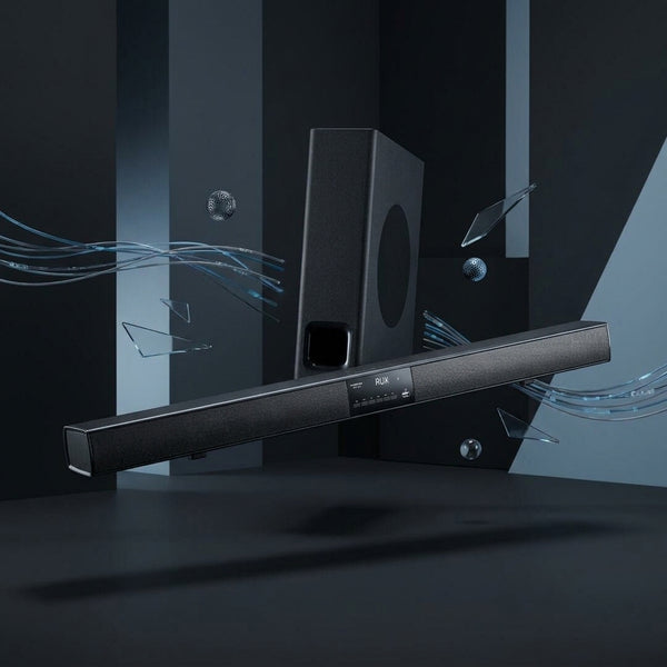 2.1 inch Channel Bluetooth and Sound Bar with Wired Subwoofer