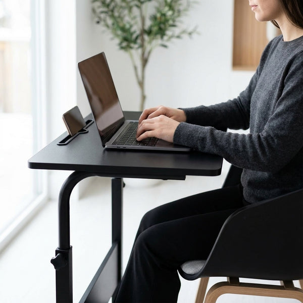Overbed Adjustable Sofa Table Laptop Desk with Wheels