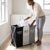 3 Compartment Laundry Hamper Collapsible Aluminium Basket