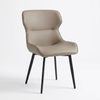 Upholstered Dining Chair with Curved Backrest