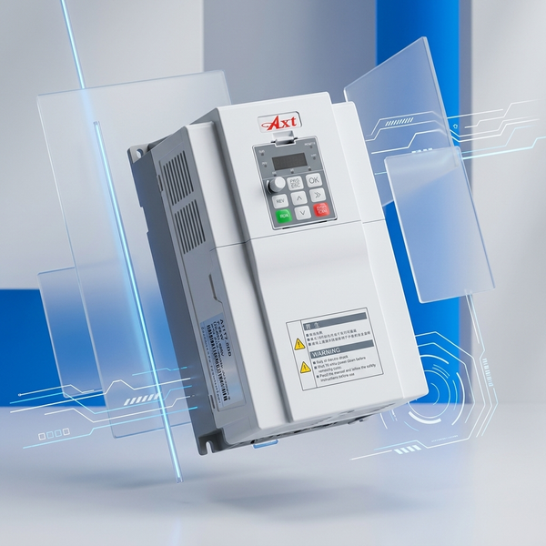7.5kW Three-Phase Solar Pump Inverter displayed with a sleek design and control panel for efficient power conversion.