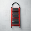 6-Step Household Folding Ladder with five steps and a sturdy A-frame design for household tasks. 7-Step Household Folding Ladder