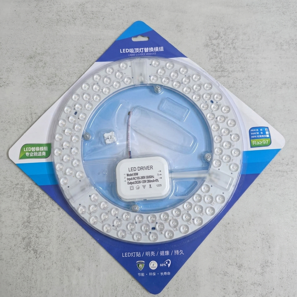 96W Magnetic Ceiling Light LED Chip 34cm with LED driver and circular LED design.