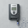 20A MPPT Lithium Battery Charge Controller with WiFi Dongle on a gray background, showcasing solar charge management technology.