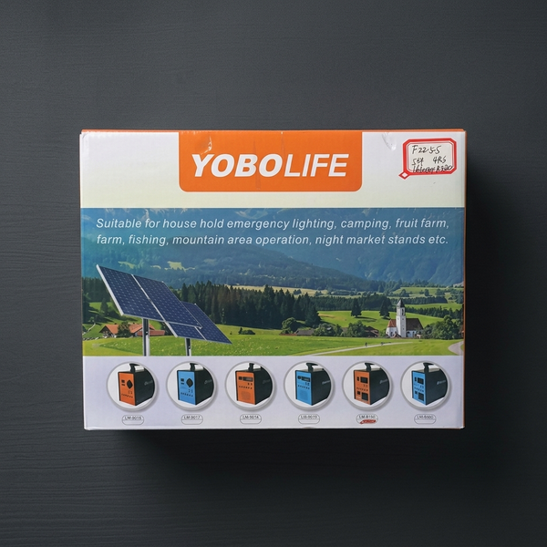 150W Portable Solar Generator LiFePO4 220V Kit showcasing its use for emergency lighting and outdoor activities.