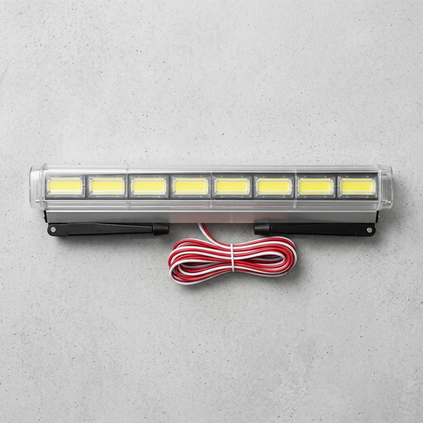 813-88 C0B Automotive LED Light Bar with Mounting Brackets featuring integrated wiring and compact design. 8133-8C0B Automotive LED Light Bar with Mounting Brackets